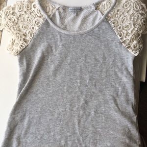 Charlottes russe light grey top